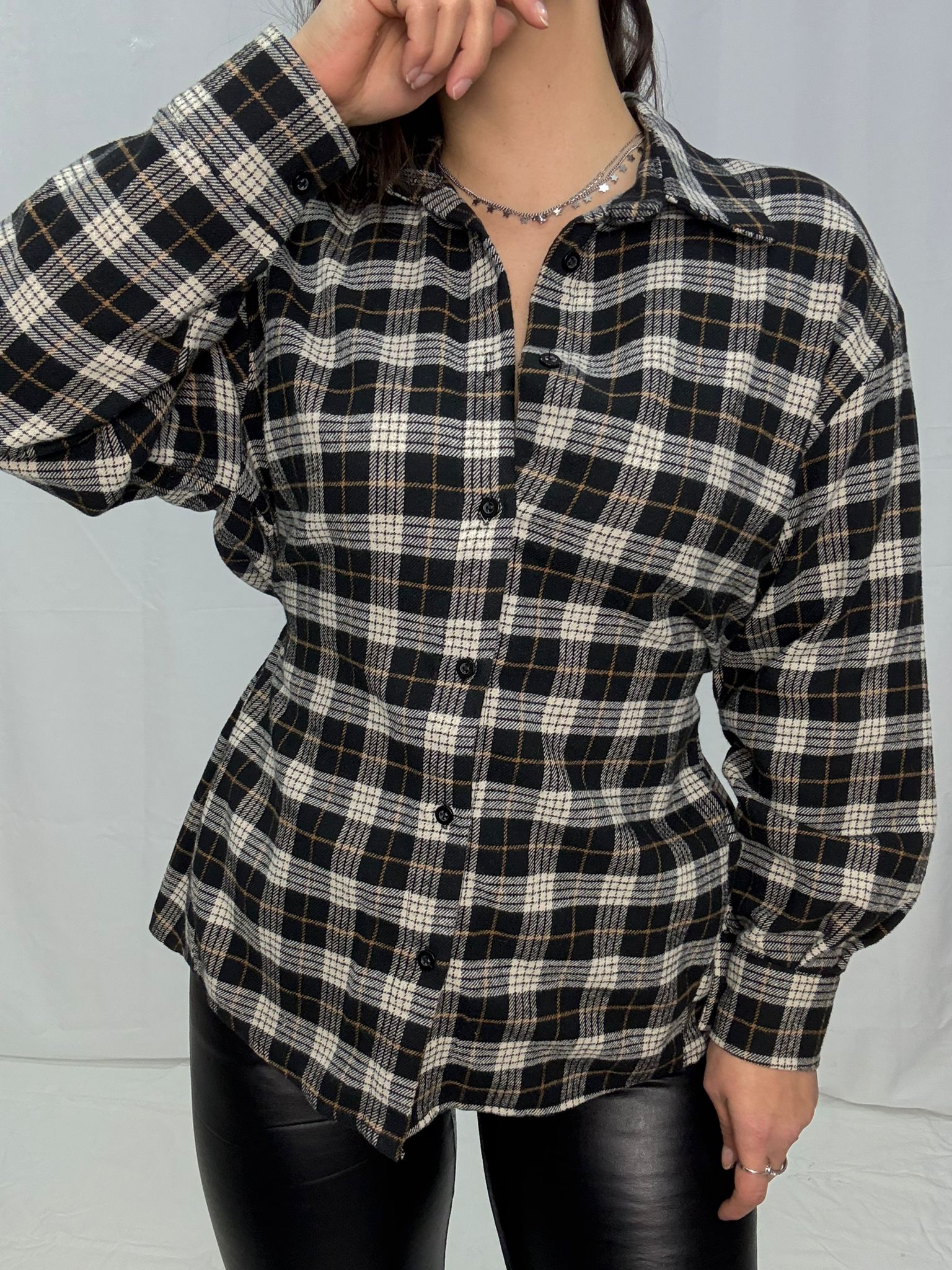 Camicione quadri, cintura