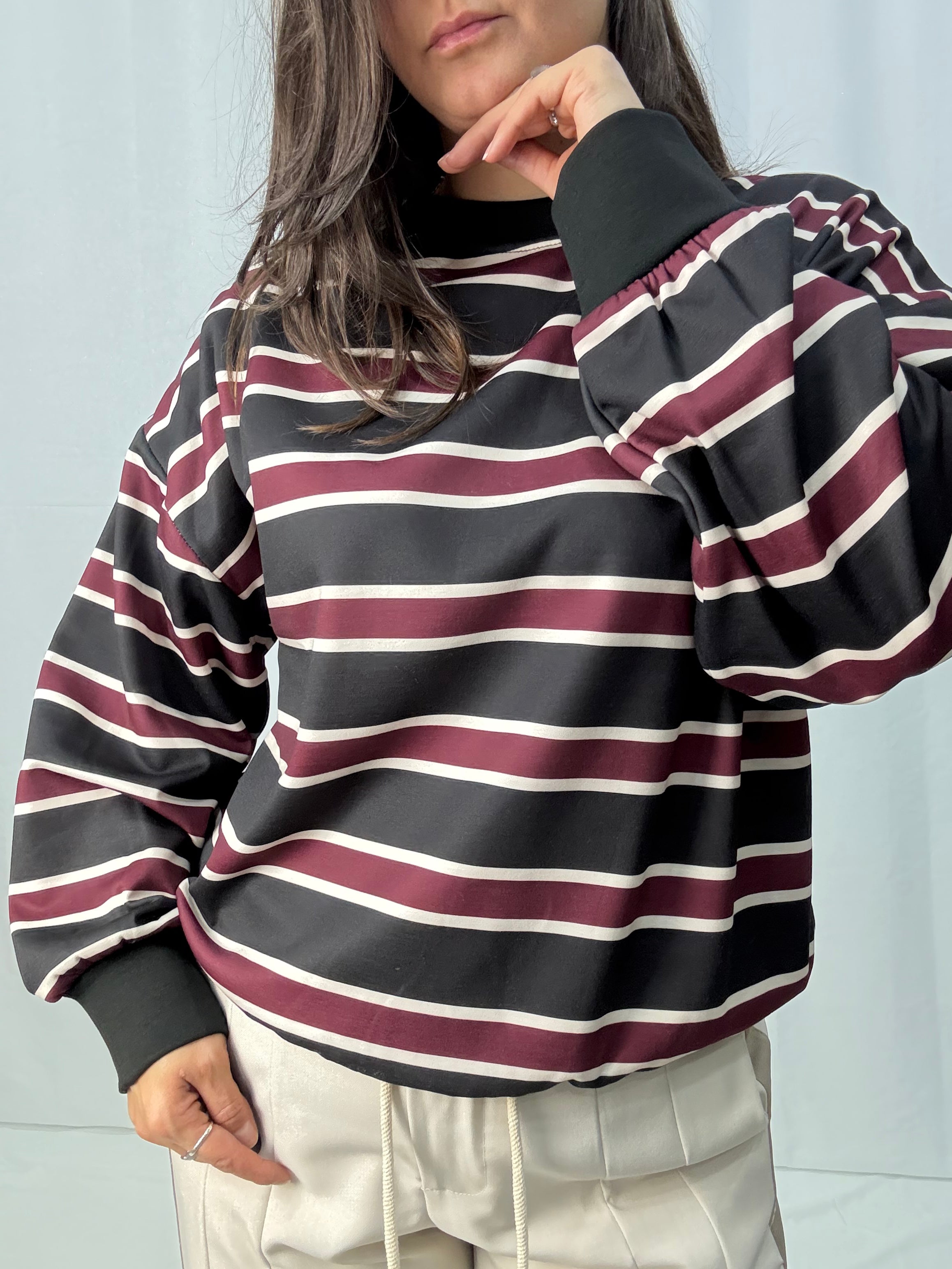 Felpa Line Girocollo