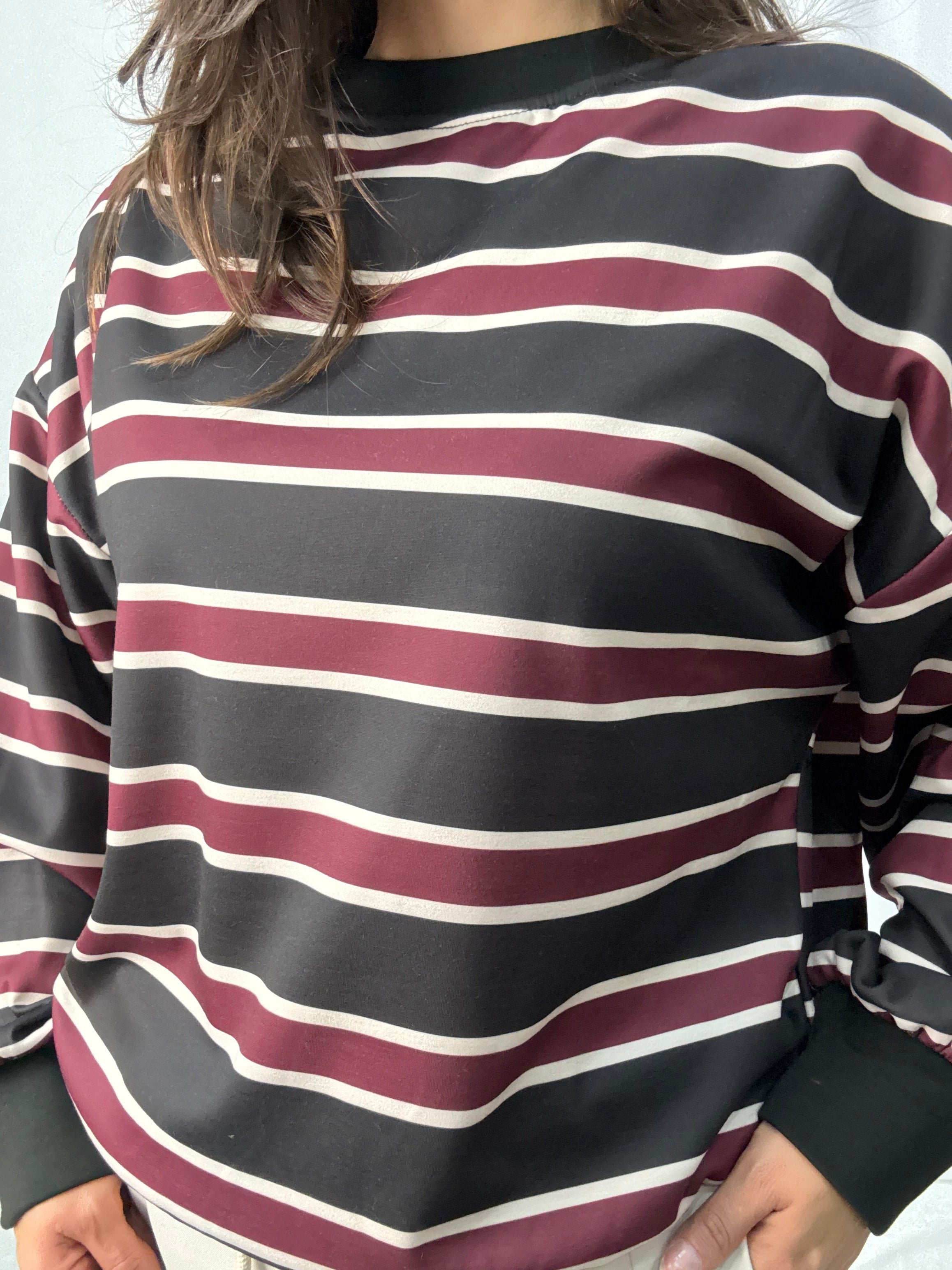 Felpa Line Girocollo